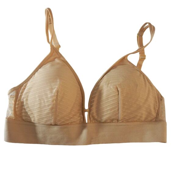 Lively Bralette Tan Cream Size Large Cups Bra - Picture 1 of 4